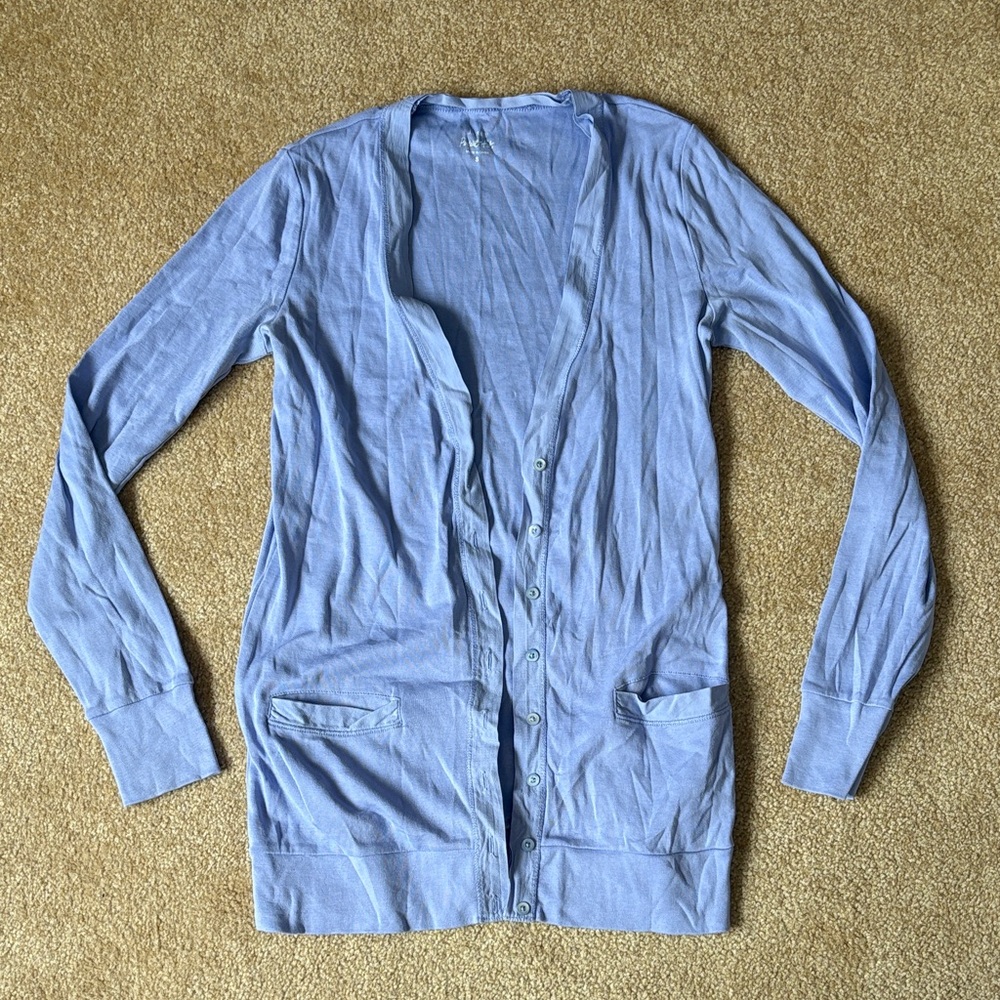 J. Crew Women's Light Blue purple Cardigan small